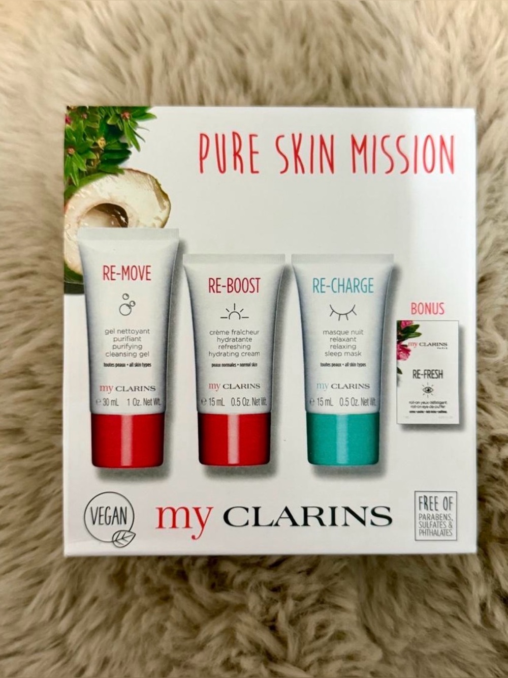 My Clarins Pure Skin Mission Skincare Starter Set